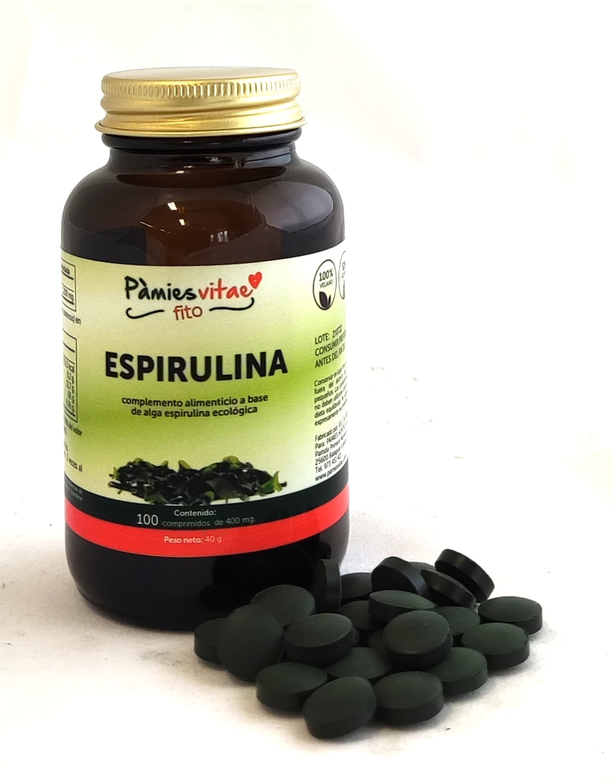 ESPIRULINA PV ( 100 comprimidos )