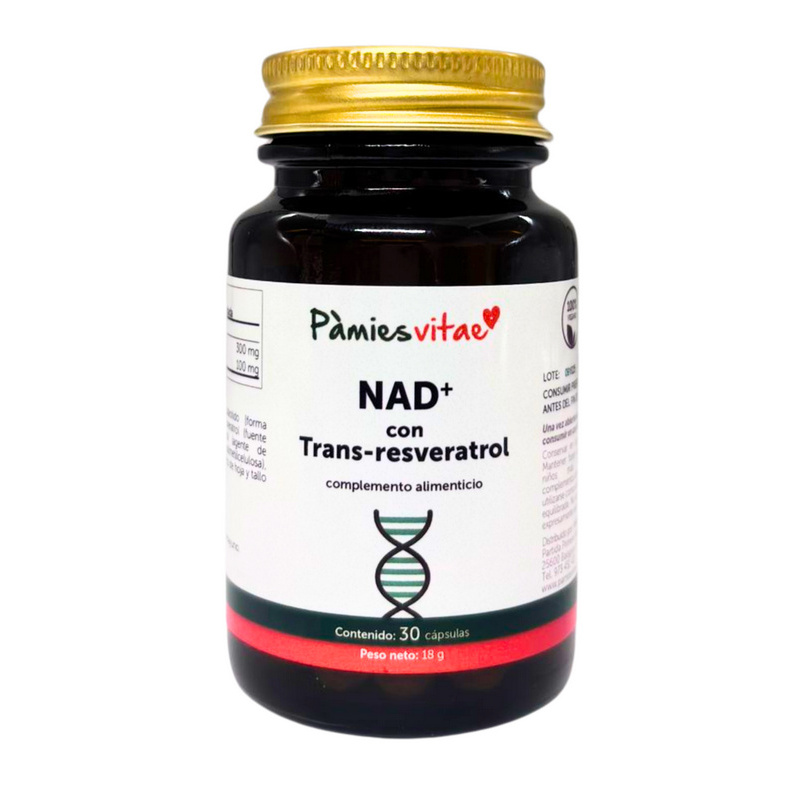 NAD+ con Trans-resveratrol PV (30 cápsulas)