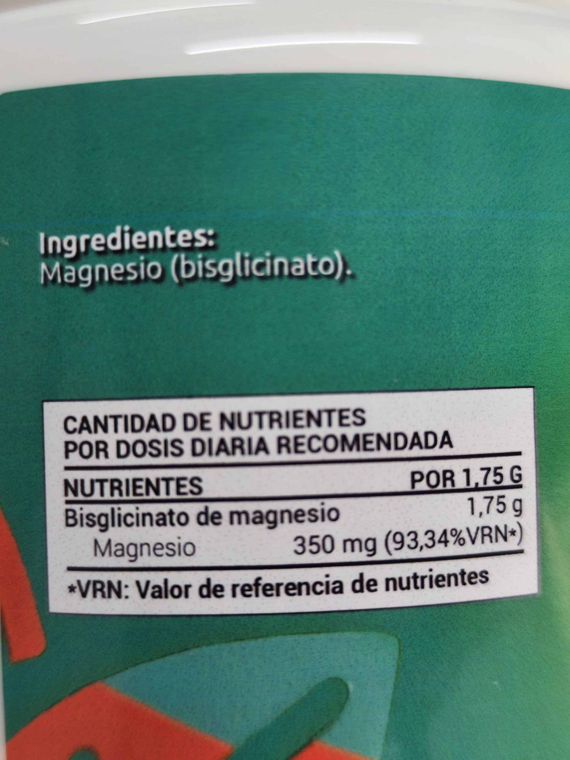 Magnesio Bisglicinato en Polvo (250g) - Imagen 2